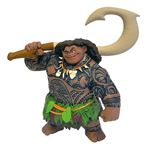 Vaiana- Disney Moana Oceania 13186-Figura, Walt, semidiós Maui, Figura Pintada a Mano, Libre de PVC, para niños para el Juego imaginativo, Multicolor (Bullyland 13186)