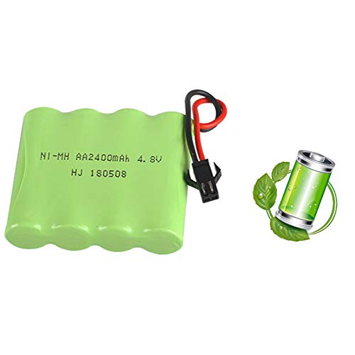 Varadyle 4.8V 2400MAh Ni-MH BateríA Grupo RC Juguete IluminacióN EléCtrica AA 4.8 V 2400 BateríA para RC Toys