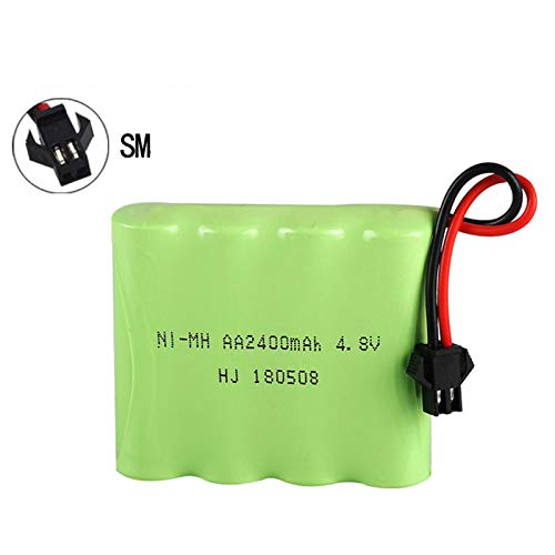 Varadyle 4.8V 2400MAh Ni-MH BateríA Grupo RC Juguete IluminacióN EléCtrica AA 4.8 V 2400 BateríA para RC Toys