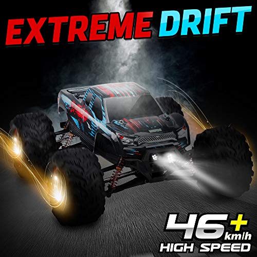 VATOS Coche teledirigido para niños y Adultos, 4 WD Escala 1:10, 46 km/h, Alta Velocidad, Monster Truck RC Todoterreno, 2,4 GHz, Coche de Carreras controlado por radiocontrolado