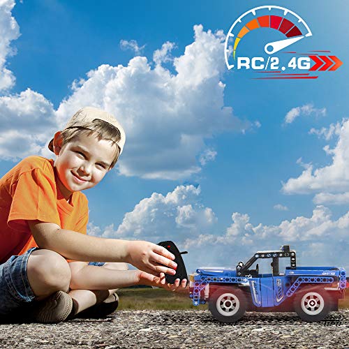 VATOS Technic Stem Juego de construcción con Control Remoto 2 en 1 SUV Vehículo Todo Terreno 2.4GHz Pickup Car 353 PCS Juego de construcción Educativo para niños de 6 7 8 9 10-12