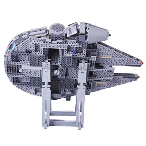 VenGo Display Stand Soporte para Star Wars Millenium Falcon, Compatible con Lego Halcón Milenario 75192/75257/75105