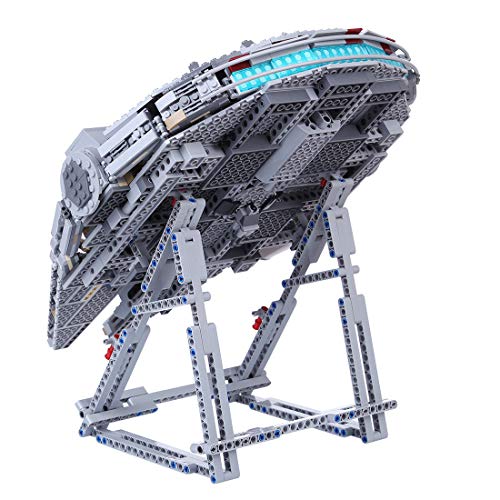 VenGo Display Stand Soporte para Star Wars Millenium Falcon, Compatible con Lego Halcón Milenario 75192/75257/75105