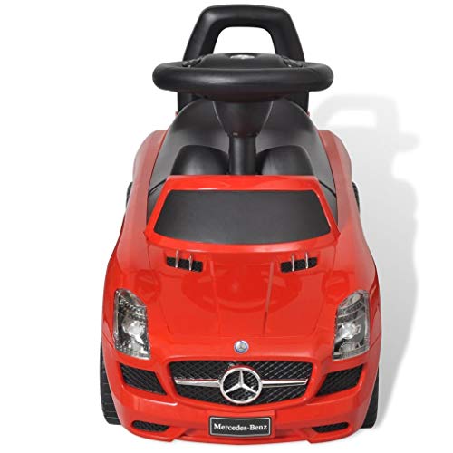 vidaXL Coche Correpasillos de Niños Mercedes Benz Rojo Coche Infantil Juguete