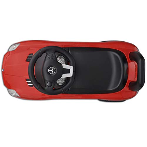 vidaXL Coche Correpasillos de Niños Mercedes Benz Rojo Coche Infantil Juguete