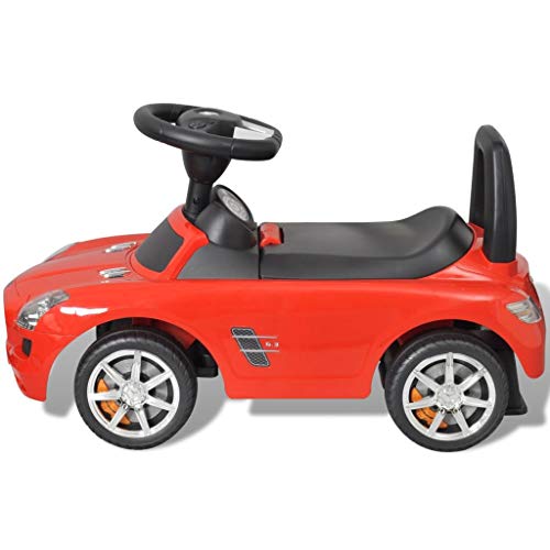 vidaXL Coche Correpasillos de Niños Mercedes Benz Rojo Coche Infantil Juguete