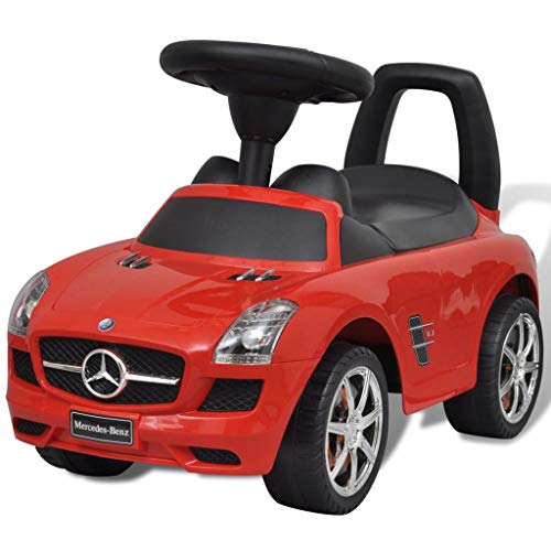 vidaXL Coche Correpasillos de Niños Mercedes Benz Rojo Coche Infantil Juguete