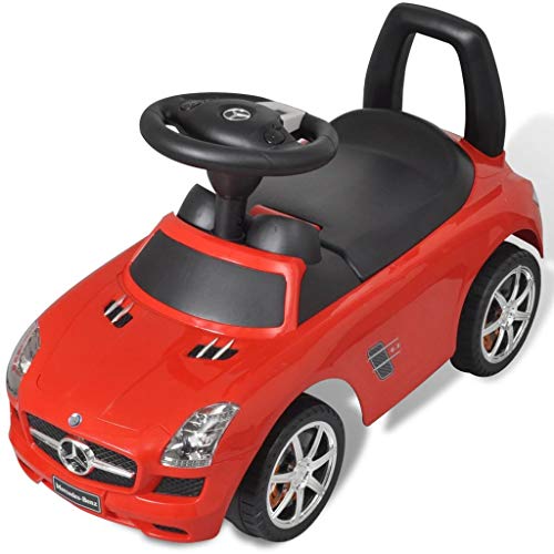 vidaXL Coche Correpasillos de Niños Mercedes Benz Rojo Coche Infantil Juguete