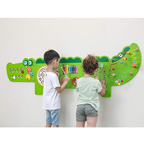 VIGAtoys- Viga Toys - Juego de Pared, diseño de cocodrilo (50346)