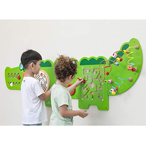 VIGAtoys- Viga Toys - Juego de Pared, diseño de cocodrilo (50346)