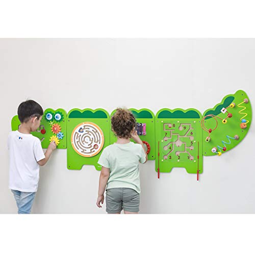 VIGAtoys- Viga Toys - Juego de Pared, diseño de cocodrilo (50346)