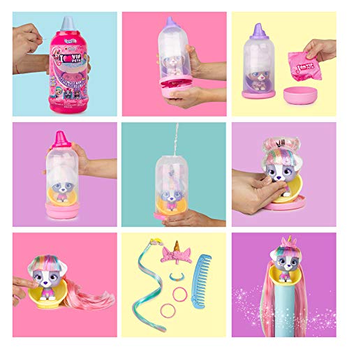 VIP Pets - Mini Muñecas Perritas coleccionables con pelo largo a peinar; para niñas a partir de 3 años - Modelo Surtido Sorpresa