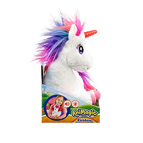 Vivid Rainbow, Mi Unicornio Mágico. Animagic. Acaríciale y su Cuerno se iluminará, Color Blanco (Goliath Games 256301)