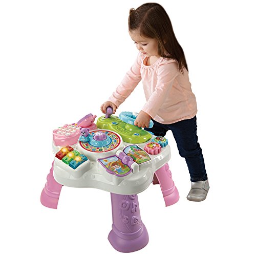 VTech 181565 Ma Table Actividad Bilingüe, Color Rosa