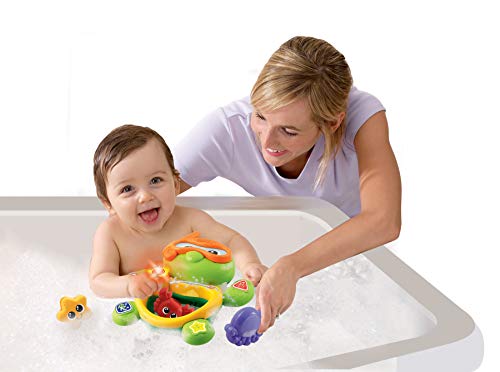 VTech-80-113422 jugeute Tortuga interactiva con luz y Voz para el baño (3480-113422)