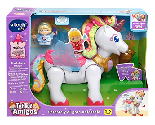 VTech-80-177422 Unicornio Interactivo de la colección tut Amigos. (3480-177422) , color/modelo surtido