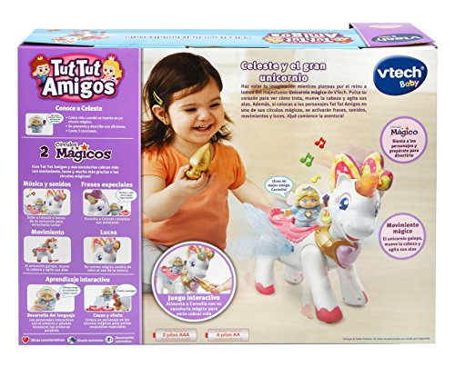 VTech-80-177422 Unicornio Interactivo de la colección tut Amigos. (3480-177422) , color/modelo surtido