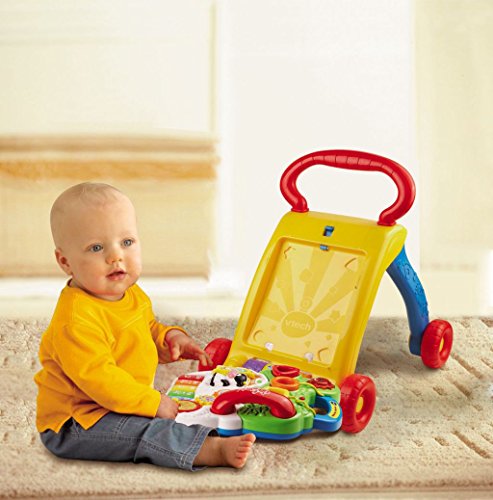 VTech Baby - Correpasillos andandín 2 en 1, Multicolor, versión Alemana