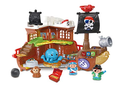 VTech Barco pirata, cazatesoros transformable en isla, incluye 3 figuras, (VTech 80-177822)