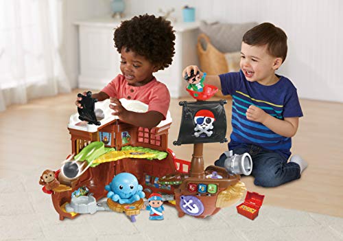 VTech Barco pirata, cazatesoros transformable en isla, incluye 3 figuras, (VTech 80-177822)