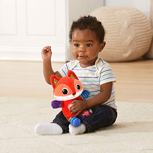 VTech - Bosque, Dulces sueños y Abrazos, Peluche Interactivo para bebés +3 Meses, Diferentes Texturas, botón Luminoso Que Activa + de 50 Canciones, melodías y Frases, Multicolor, versión ESP