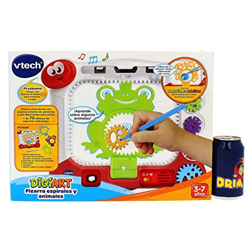 VTech- DigiART Pizarra con Plantillas y Dibu-Ruedas para Colorear (3480-169022) , color/modelo surtido