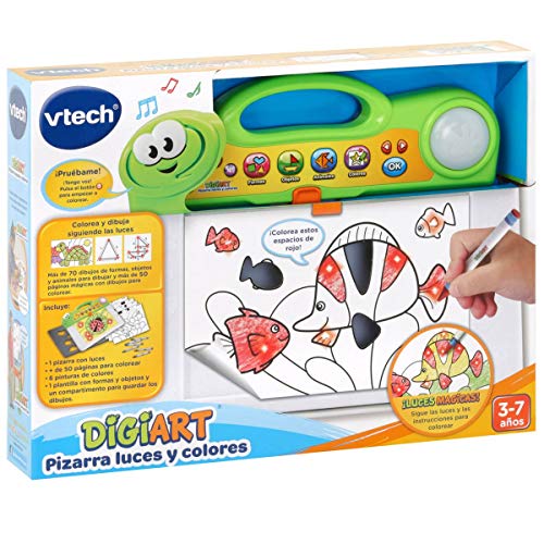 VTech- DigiART Pizarra Luces y Colores, Aprende a Colorear (3480-163822)