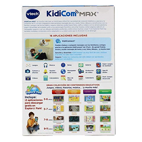 VTech Dispositivo multifunción Kidicom MAX, Color Azul (3480-169522)