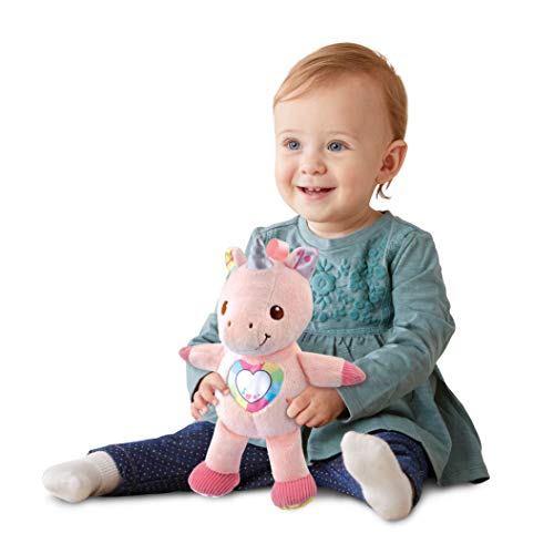 VTech-El Unicornio cantarín Suave Peluche Interactivo con Diferentes Texturas. (3480-528122)