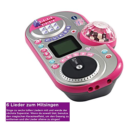 VTech- Kidi Super Star DJ Studio Juguete de Karaoke, Color Rosa (80-531704)