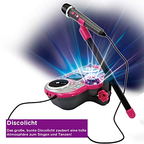 VTech- Kidi Super Star DJ Studio Juguete de Karaoke, Color Rosa (80-531704)