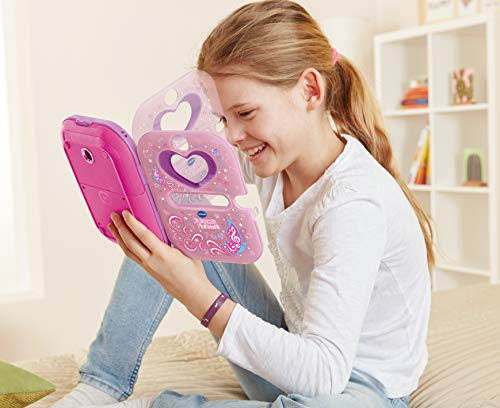 VTech - KidiSecrets Selfi Music, Diario personal electrónico con doble cámara para fotos y vídeos, reproductor de música, agenda, reconocimiento facial, más de 20 actividades y funciones (80-163622)