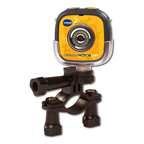 VTech- Kidizoom Action CAM Cámara de Fotos y Vídeos, Color Negro/Amarillo, 28.7 x 20.1 x 8.1 (3480-170722)