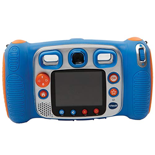 VTech Kidizoom Duo 5.0 - Cámara de fotos digital, infantil con 5 megapíxeles, pantalla a color, juguete para aprender en casa, 10 funciones diferentes, 2 objetivos, azul