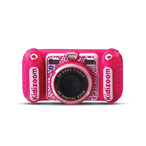 VTech Kidizoom Duo DX Rosa, cámara de Fotos Infantil 10 en 1, filtros dinámicos - Versión FR