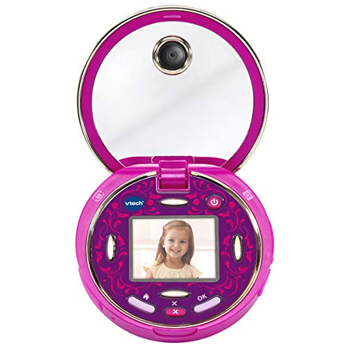 VTech - Kidizoom Pixi, doble cámara compacta de bolsillo para hacer fotos, selfis y vídeos, tapa abatible, juegos, filtros y música MP3 (80-520322) , color/modelo surtido