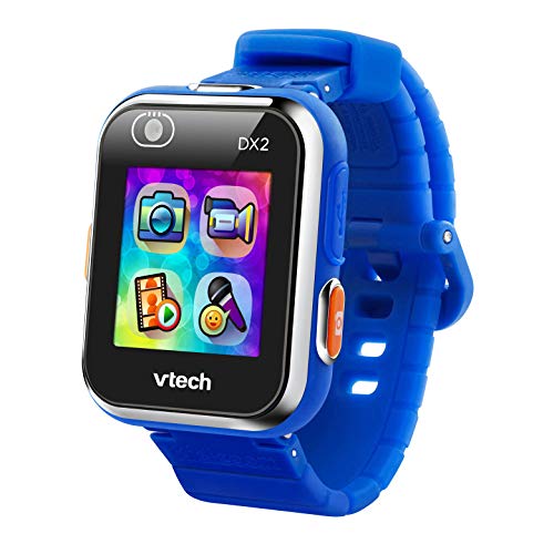 VTech - Kidizoom Smart Watch DX2, Reloj inteligente para niños, doble cámara de fotos, vídeos, juegos, color Azul, Versión ESP (80-193822)