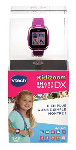 VTech Kidizoom Smartwatch Connect DX mauve - Electrónica para niños (Kids multifunctional gadget, Violeta, 5 año(s), 13 año(s), 3,66 cm (1.44"), 640 x 480 Pixeles). Idioma francés