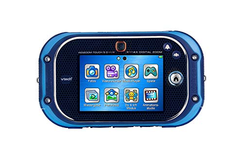 VTech Kidizoom Touch 5.0 - Cámara Infantil de Fotos Digital, Azul - Versión Alemana