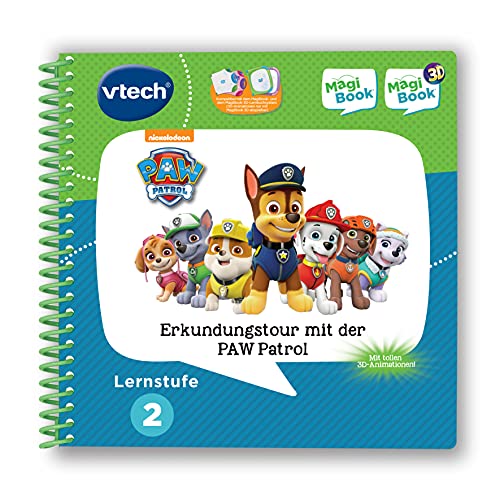 VTech- Lernstufe 2-Erkundungstour mit Der Paw Patrol MagiBook Educativo Libros de Aprendizaje, Multicolor (80-480204)