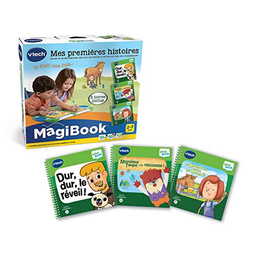 VTech MagiBook – Libros educativos para niños en Edad de guardería, Pack de 3