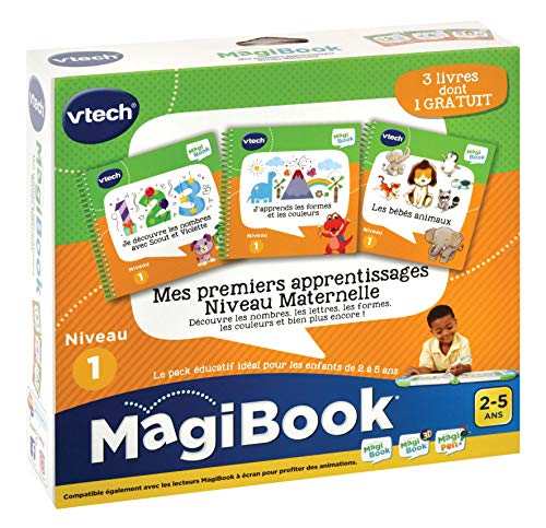 VTech MagiBook – Libros educativos para niños en Edad de guardería, Pack de 3