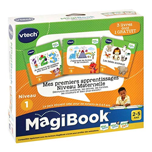 VTech MagiBook – Libros educativos para niños en Edad de guardería, Pack de 3