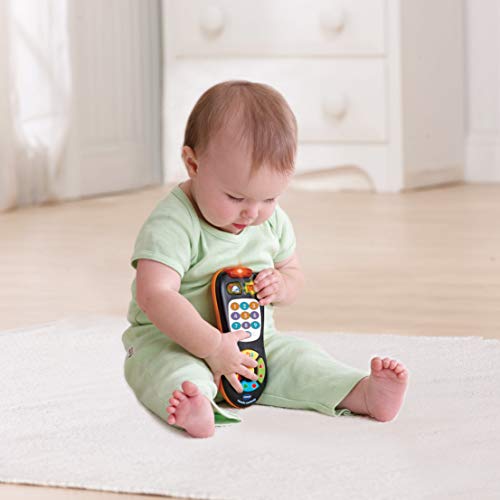 VTech - Mando parlante, Juguete bebé +6 meses, mando a distancia electrónico, enseña colores, números, formas, contrarios y vocabulario, juego imaginativo, multicolor (80-150322)