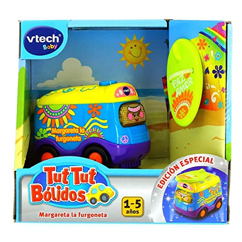 VTech- Margareta la Furgoneta TutTut Bólidos edición Especial Vehículo Interactivo Compatible con el Resto de la colección, música, Canciones y Frases Que fomentan el Aprendizaje (3480-164357)