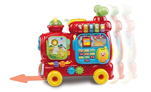 VTech - Maxi Tren 5 en 1, Juguete Evolutivo con Cinco Modos de Juego, Panel de Actividades, Apila Bloques, Andador, Correpasillos y Carrito, Versión Española (80-181922)"