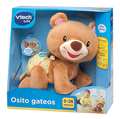 VTech- Osito Gateos Peluche, Color marrón (3480-181122)