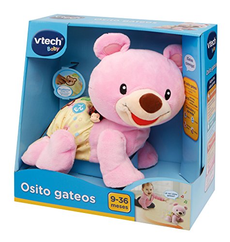 VTech- Osito Gateos Peluche, Color rosa (3480-181157)