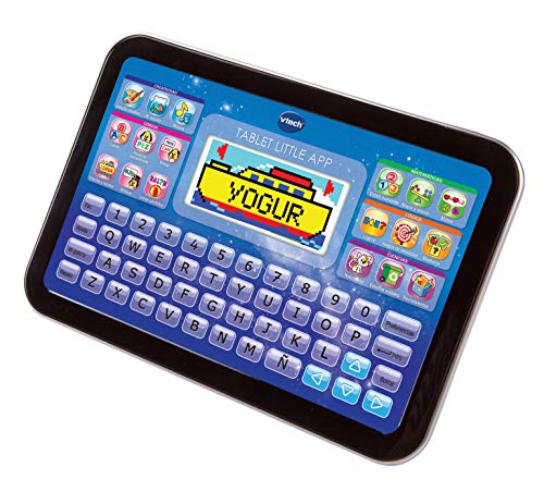 VTech - Pantalla en Color Juguete Educativa, Tableta Little App, Negro/Azul (3480-155222)