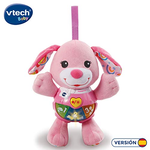 VTech- Pequeperrita Peluche Interactivo, Color rosa (3480-502357)